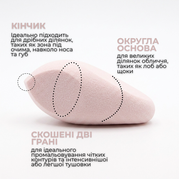 Набір спонжів для макіяжу PROVG №2 - 3 шт. SP-02 фото